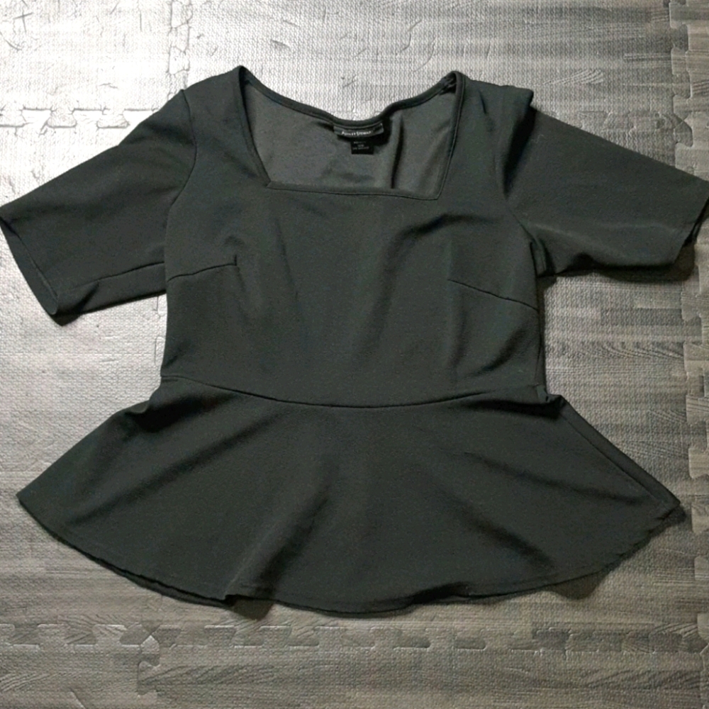 Ashley Stewart Plus Size Black Blouse